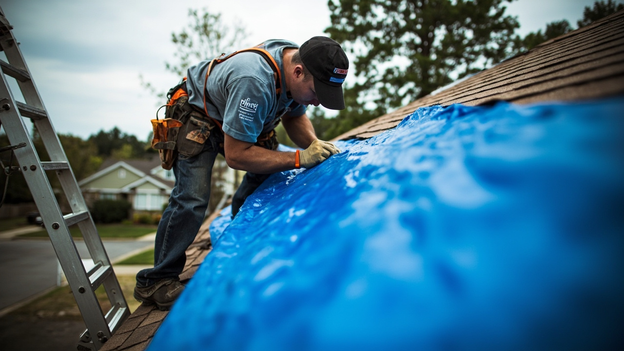 Why Atlanta Roofs Need Immediate Protection After Storm Damage