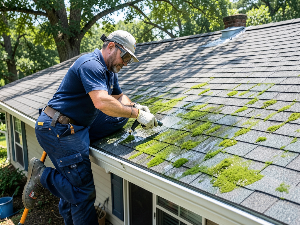 Dealing with moss and mold growth on shaded avonda