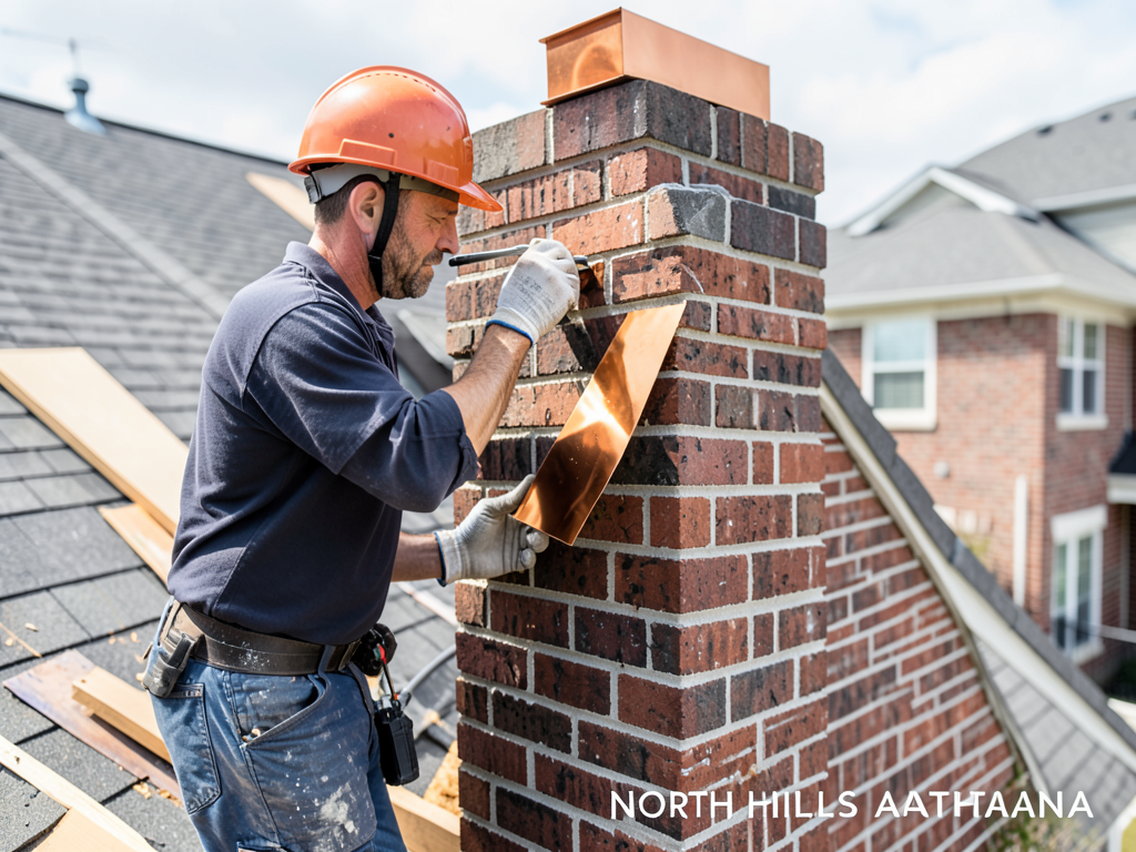 Why large chimneys need a metal cricket to prevent